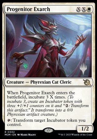 Progenitor Exarch (Promo Pack) [March of the Machine Promos] [Foil]