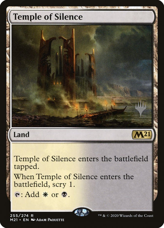 Temple of Silence (Promo Pack) [Core Set 2021 Promos] [Foil]