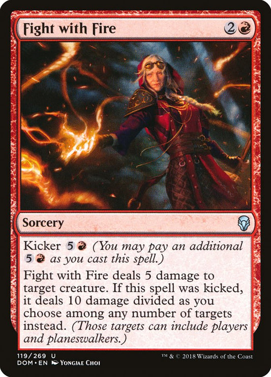 Fight with Fire [Dominaria] [Foil]