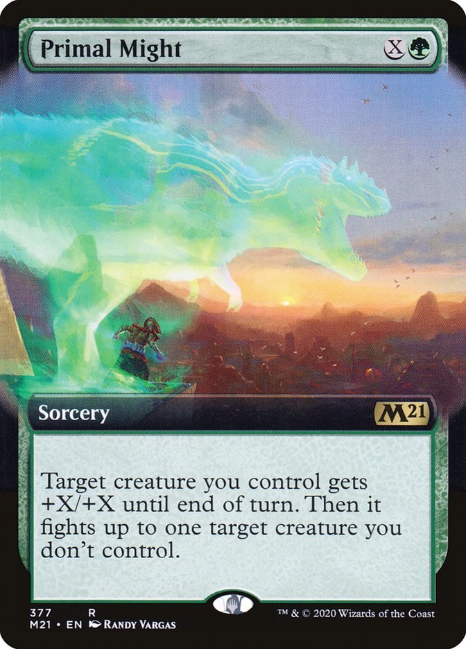 Primal Might (Extended Art) [Core Set 2021] [Foil]