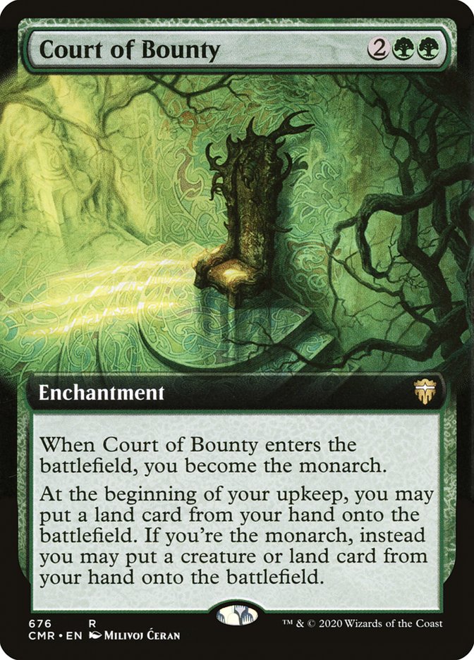Court of Bounty (Extended Art) [Commander Legends] [Foil]