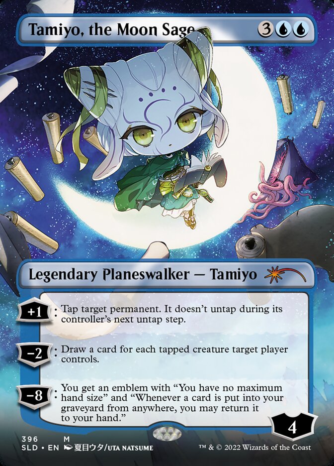 Tamiyo, the Moon Sage (Borderless) [Secret Lair Drop Series] [Foil]