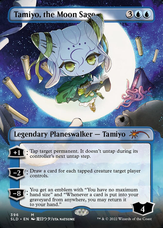Tamiyo, the Moon Sage (Borderless) [Secret Lair Drop Series] [Foil]