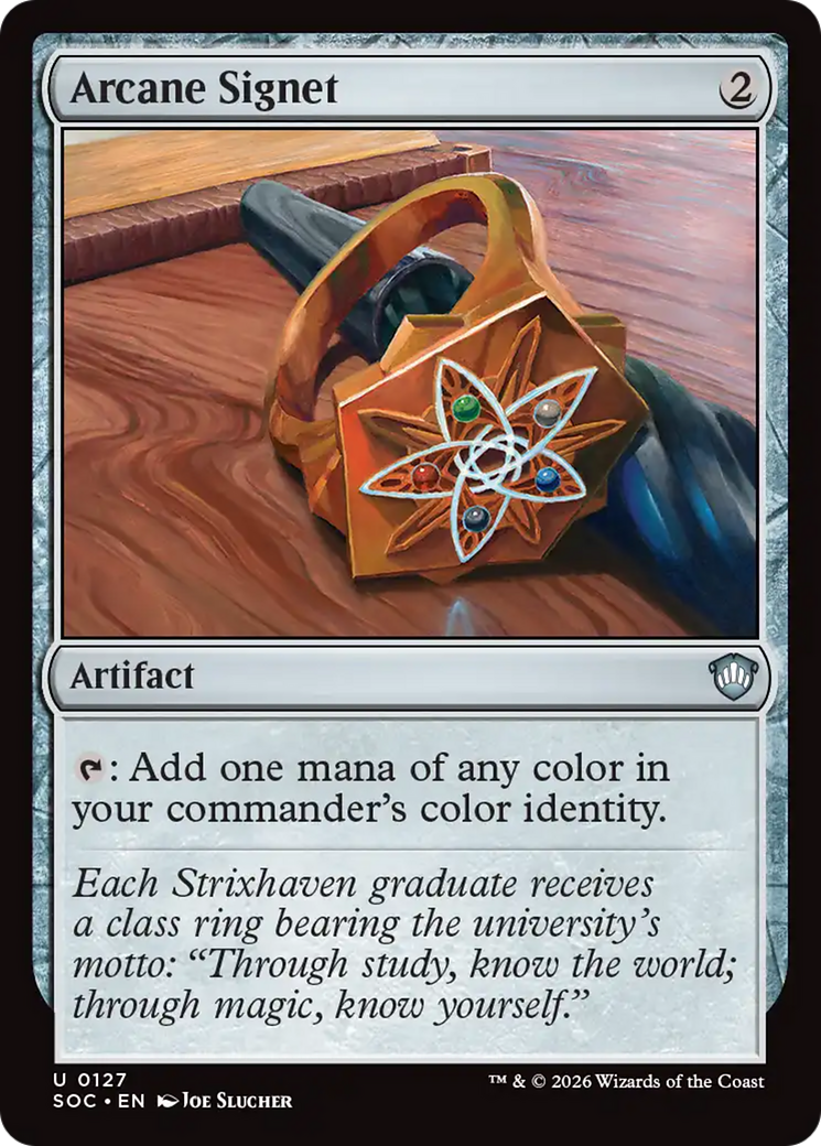 Arcane Signet [Secrets of Strixhaven Commander] [Foil]