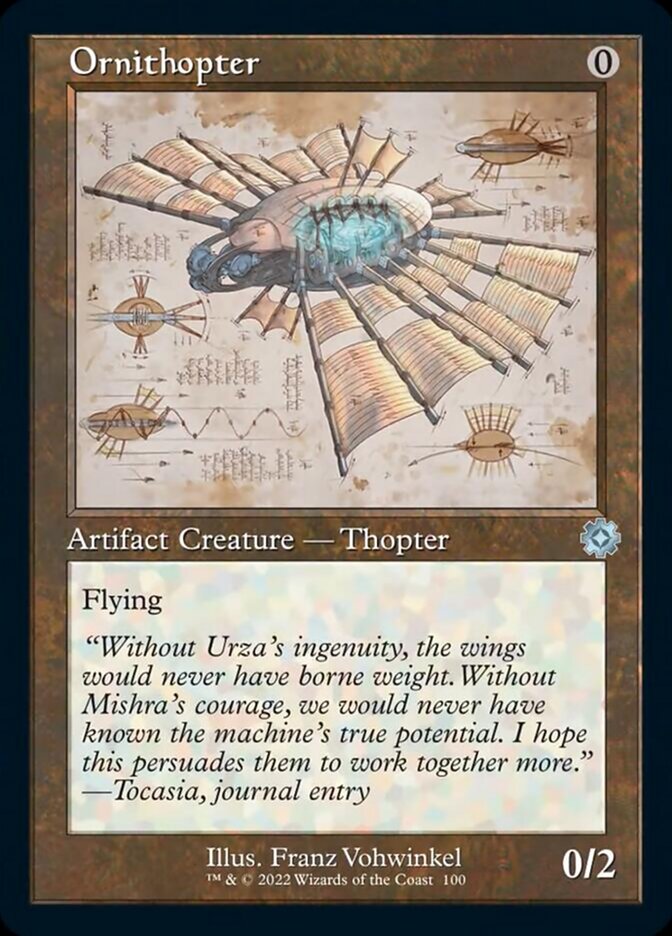 Ornithopter (Retro Schematic) [The Brothers' War Retro Artifacts] [Foil]