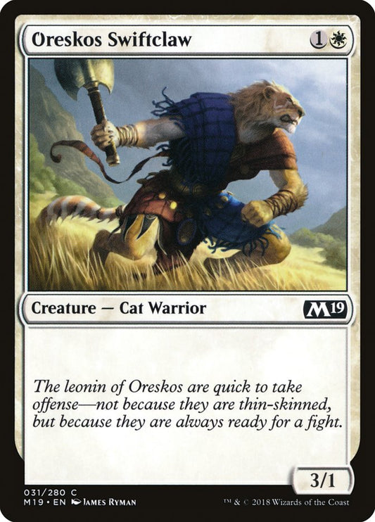 Oreskos Swiftclaw [Core Set 2019] [Foil]