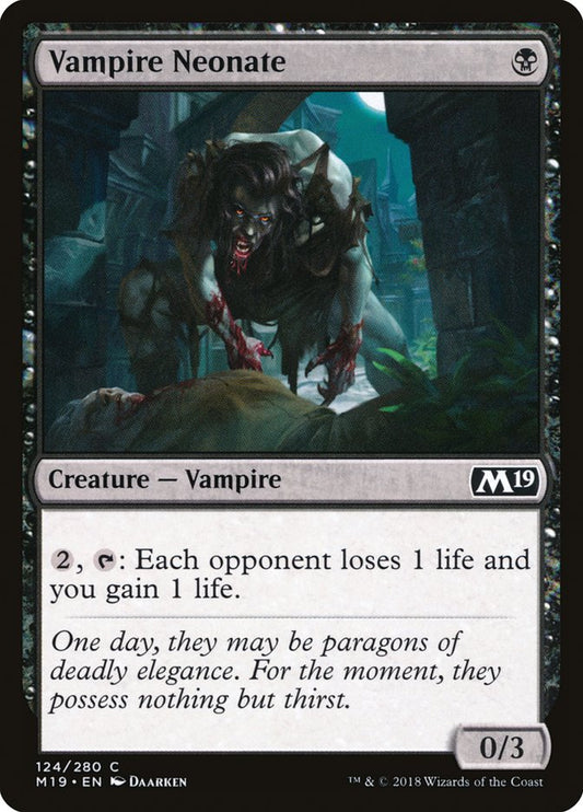 Vampire Neonate [Core Set 2019] [Foil]