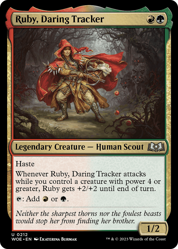 Ruby, Daring Tracker [Wilds of Eldraine] [Foil]