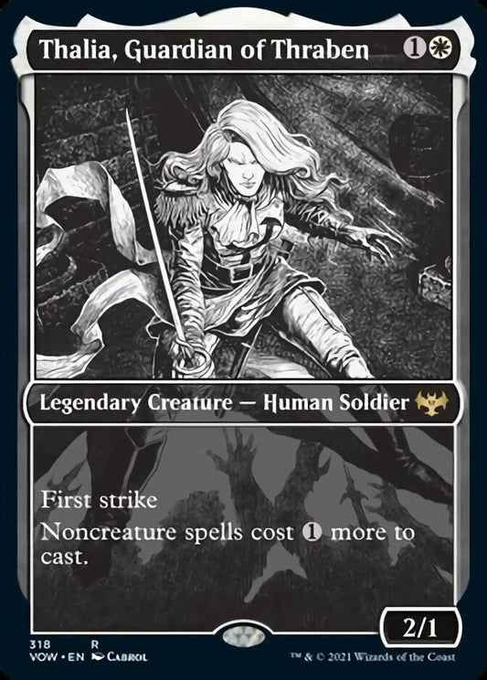 Thalia, Guardian of Thraben (Showcase Eternal Night) [Innistrad: Crimson Vow] [Foil]