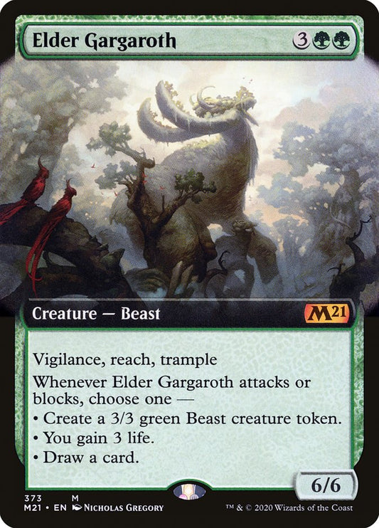 Elder Gargaroth (Extended Art) [Core Set 2021] [Foil]