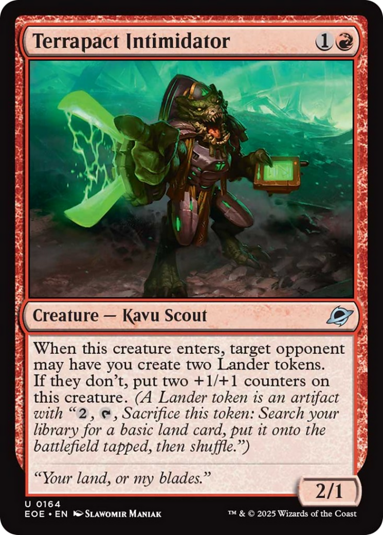 Terrapact Intimidator [Edge of Eternities] [Foil]