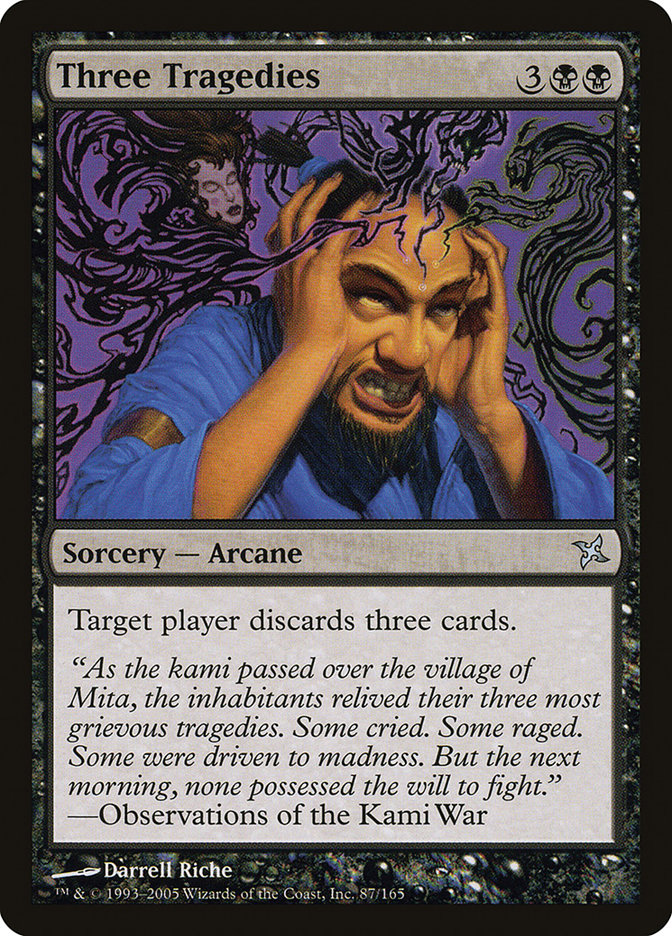 Three Tragedies [Betrayers of Kamigawa] [Foil]