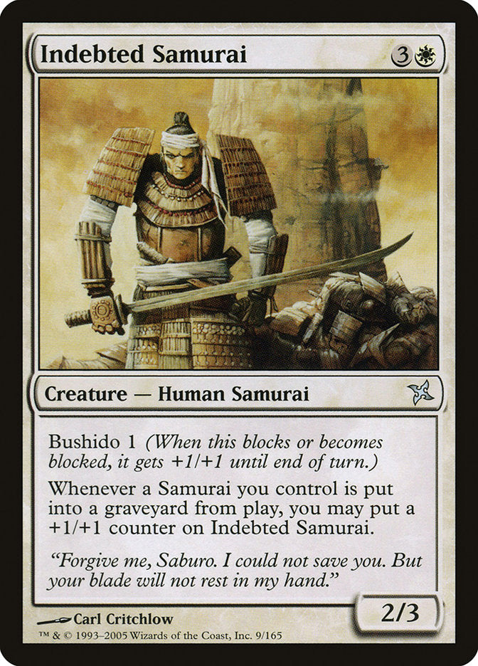 Indebted Samurai [Betrayers of Kamigawa] [Foil]