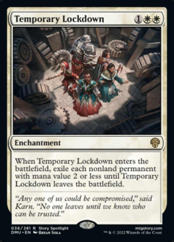 Temporary Lockdown [Dominaria United] [Foil]