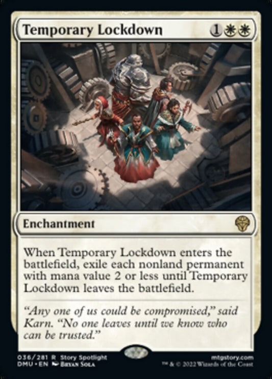 Temporary Lockdown [Dominaria United] [Foil]