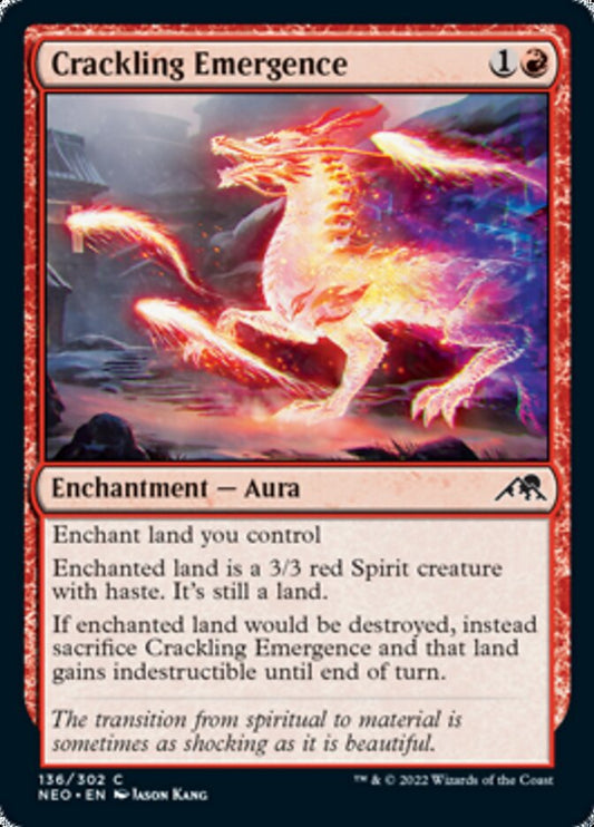 Crackling Emergence [Kamigawa: Neon Dynasty] [Foil]