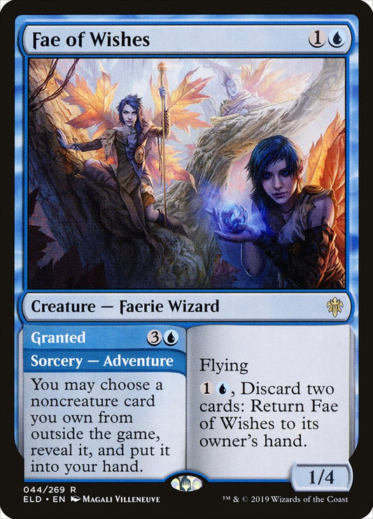 Fae of Wishes // Granted [Throne of Eldraine] [Foil]
