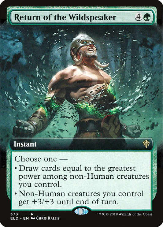 Return of the Wildspeaker (Extended Art) [Throne of Eldraine] [Foil]