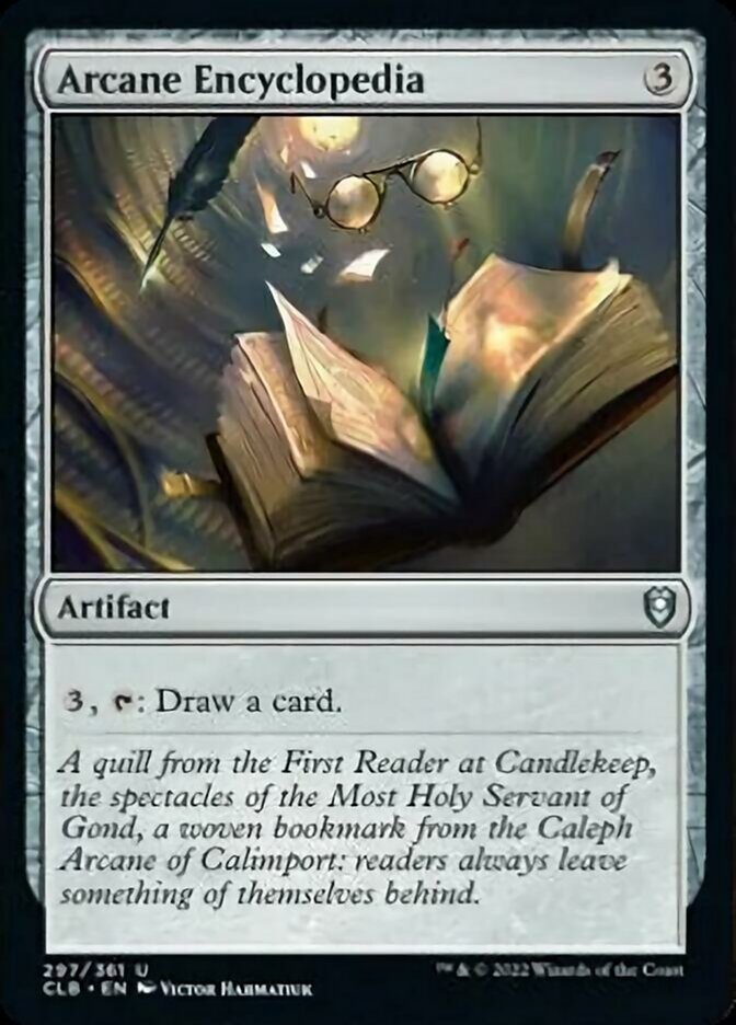 Arcane Encyclopedia [Commander Legends: Battle for Baldur's Gate] [Foil]