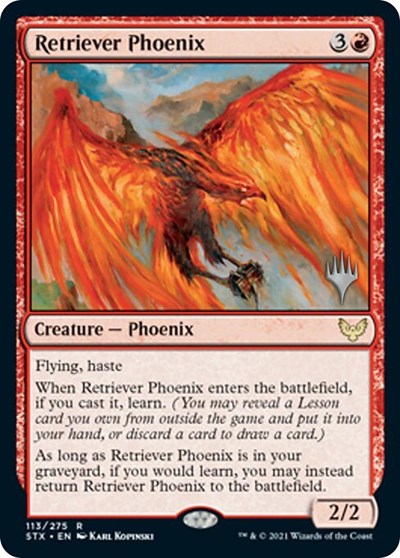 Retriever Phoenix (Promo Pack) [Strixhaven: School of Mages Promos] [Foil]