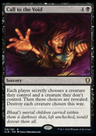 Call to the Void [Commander Legends: Battle for Baldur's Gate] [Foil]