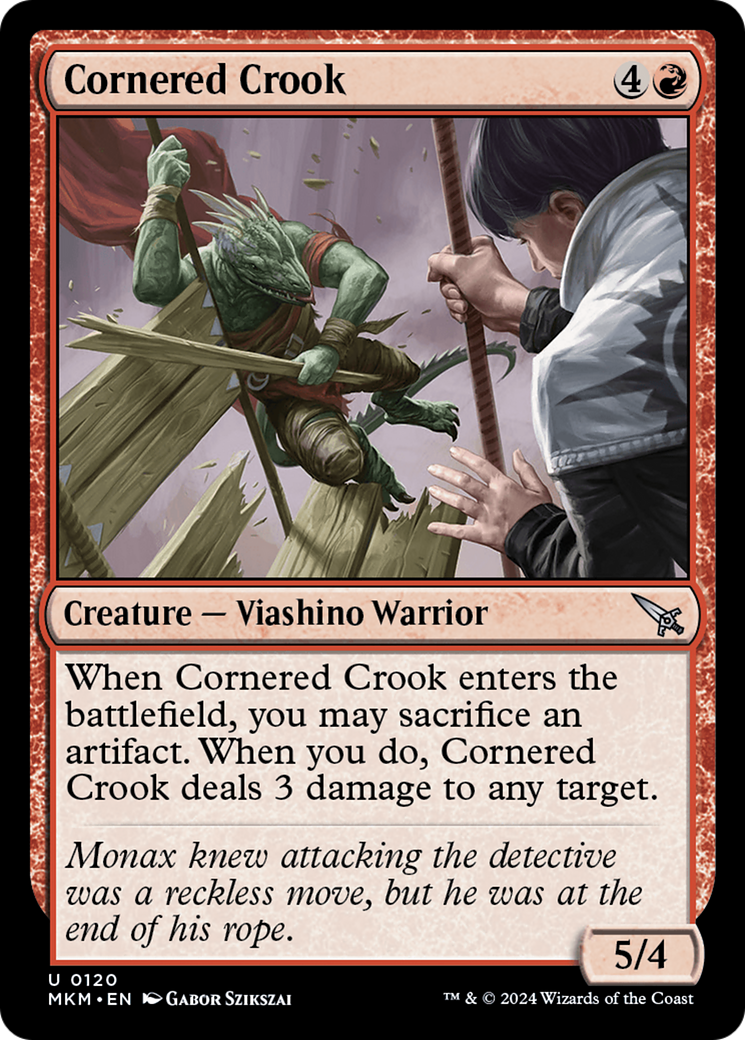 Cornered Crook [Murders at Karlov Manor] [Foil]