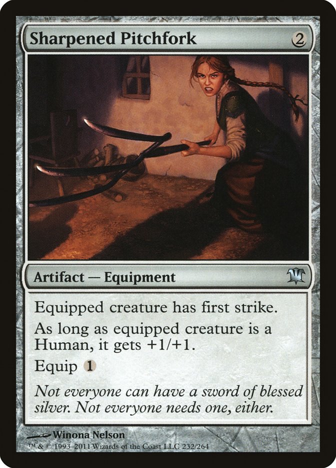 Sharpened Pitchfork [Innistrad] [Foil]