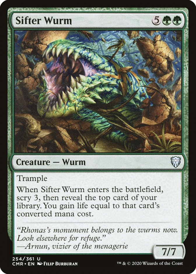 Sifter Wurm [Commander Legends] [Foil]