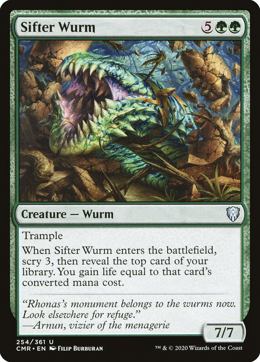 Sifter Wurm [Commander Legends] [Foil]