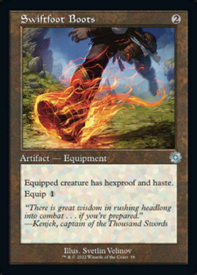 Swiftfoot Boots (Retro) [The Brothers' War Retro Artifacts] [Foil]