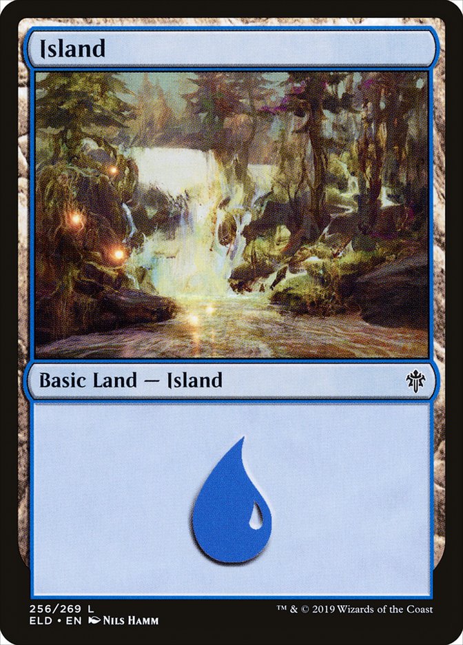 Island (256) [Throne of Eldraine] [Foil]