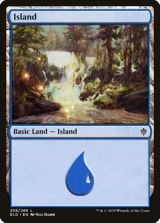 Island (256) [Throne of Eldraine] [Foil]