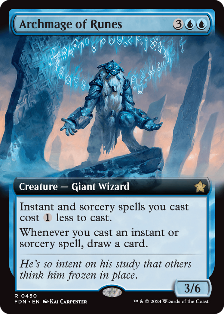 Archmage of Runes (Extended Art) [Foundations] [Foil]
