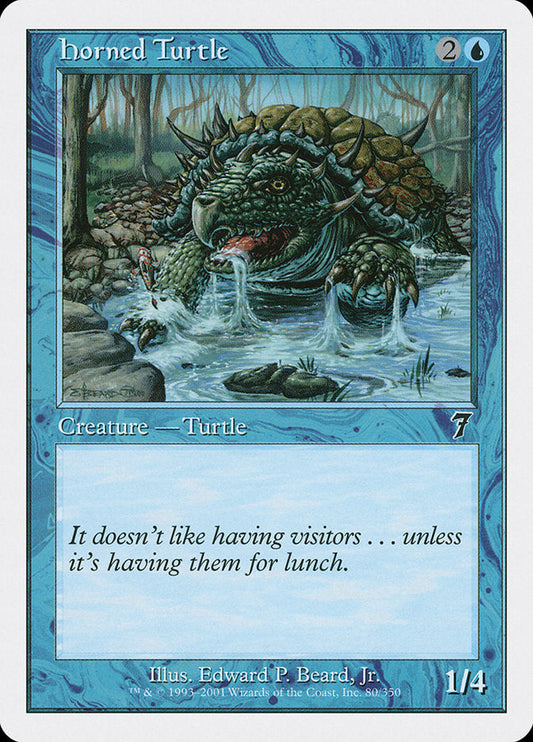 Horned Turtle [Seventh Edition] [Foil]