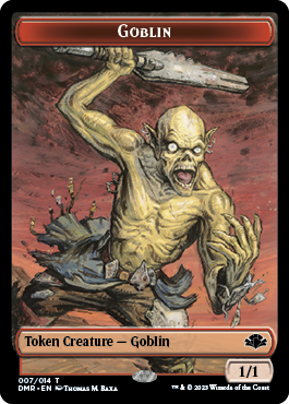 Goblin Token [Dominaria Remastered Tokens] [Foil]
