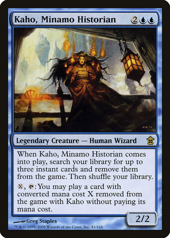 Kaho, Minamo Historian [Saviors of Kamigawa] [Foil]