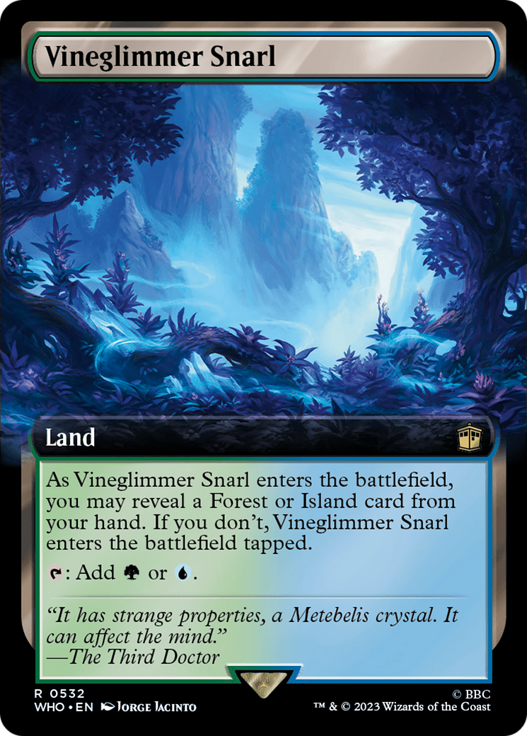 Vineglimmer Snarl (Extended Art) [Doctor Who] [Foil]