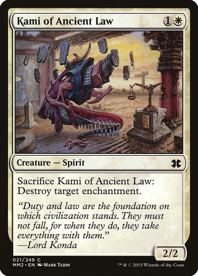 Kami of Ancient Law [Modern Masters 2015] [Foil]
