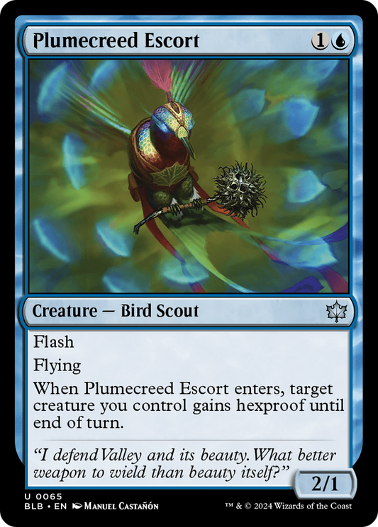 Plumecreed Escort [Bloomburrow] [Foil]