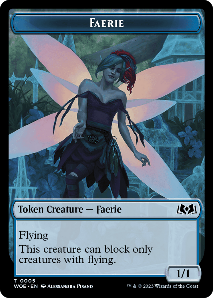 Faerie Token [Wilds of Eldraine Tokens] [Foil]