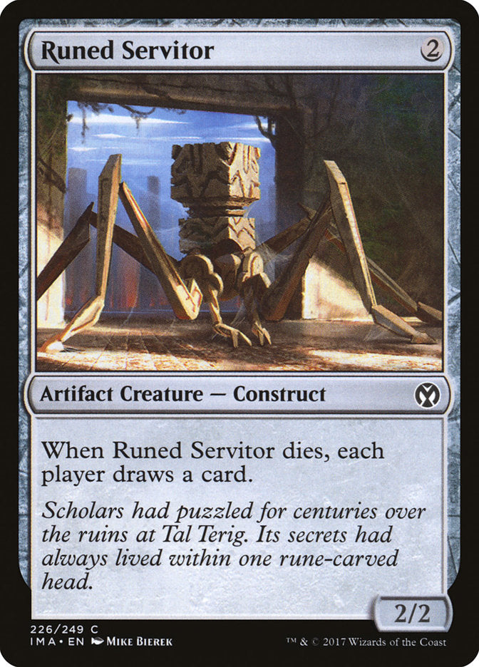 Runed Servitor [Iconic Masters] [Foil]