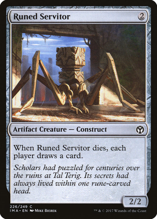 Runed Servitor [Iconic Masters] [Foil]