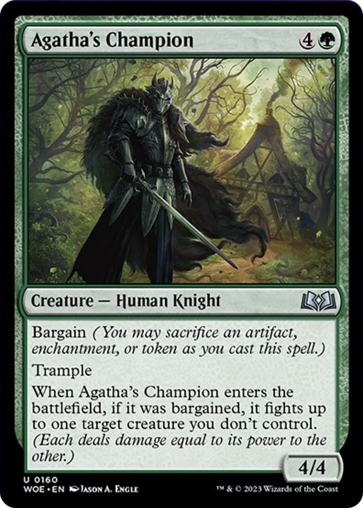 Agatha's Champion [Wilds of Eldraine] [Foil]