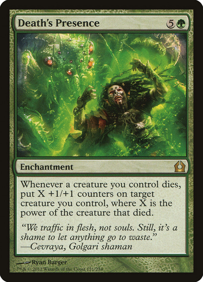 Death's Presence [Return to Ravnica] [Foil]