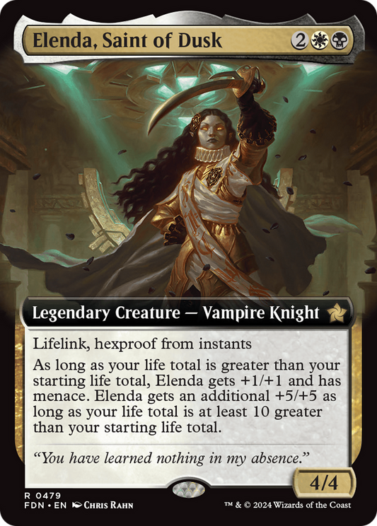 Elenda, Saint of Dusk (Extended Art) [Foundations] [Foil]