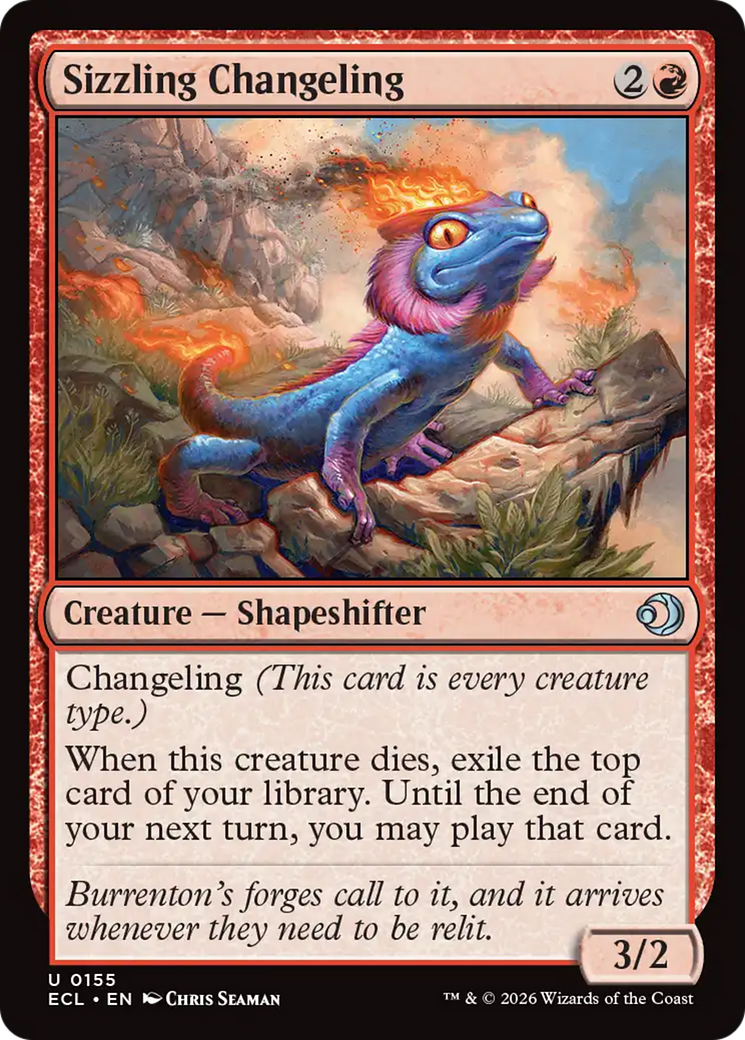 Sizzling Changeling [Lorwyn Eclipsed] [Foil]