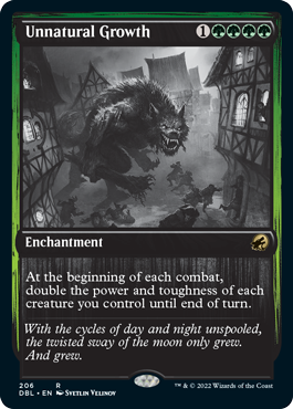 Unnatural Growth [Innistrad: Double Feature] [Foil]