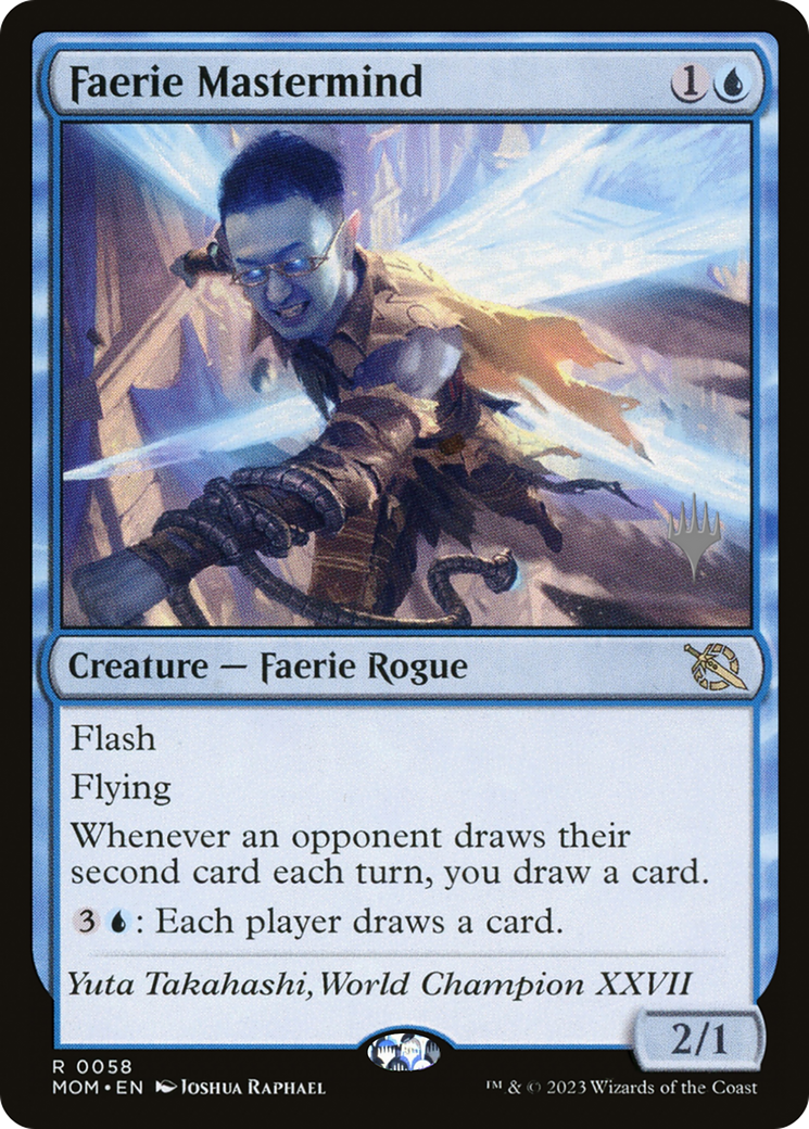 Faerie Mastermind (Promo Pack) [March of the Machine Promos] [Foil]