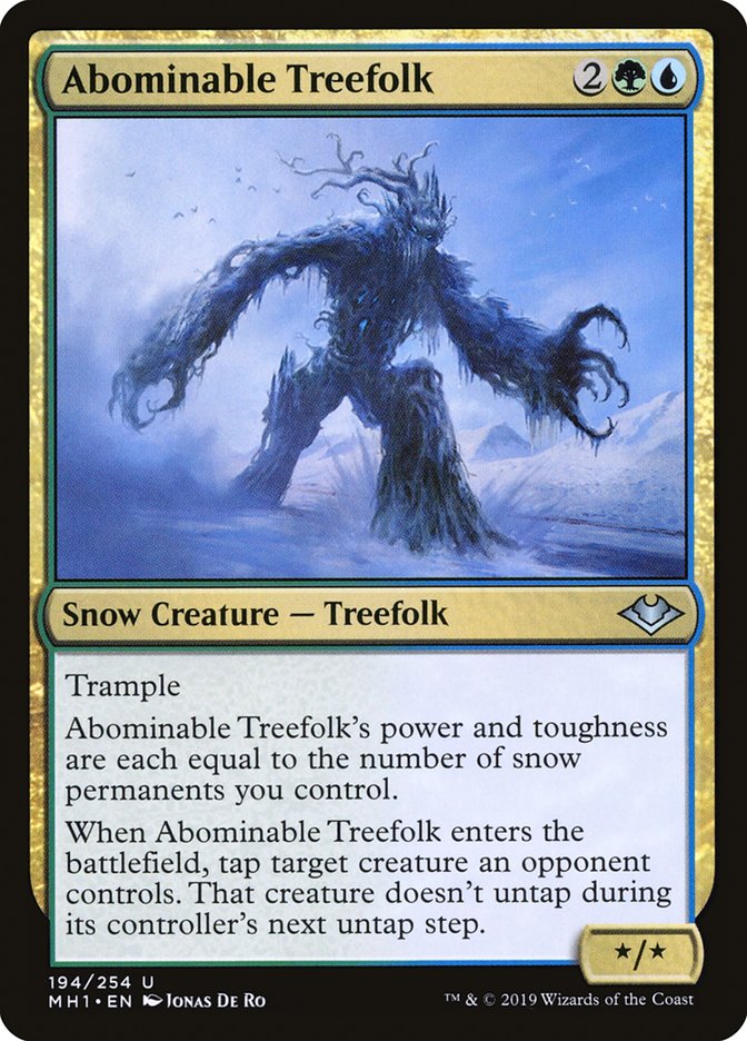 Abominable Treefolk [Modern Horizons] [Foil]