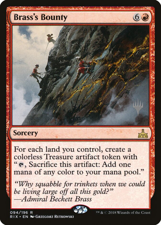 Brass's Bounty (Promo Pack) [Rivals of Ixalan Promos] [Foil]
